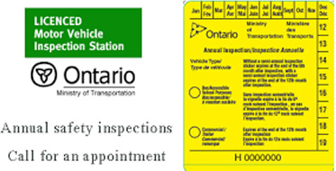 Ontario Annual Safety Inspections